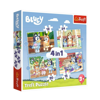 Puzzle 4w1 Bluey i jej świat 34637